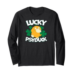 Pokémon - St Patrick's Day - Lucky Psyduck Long Sleeve T-Shirt