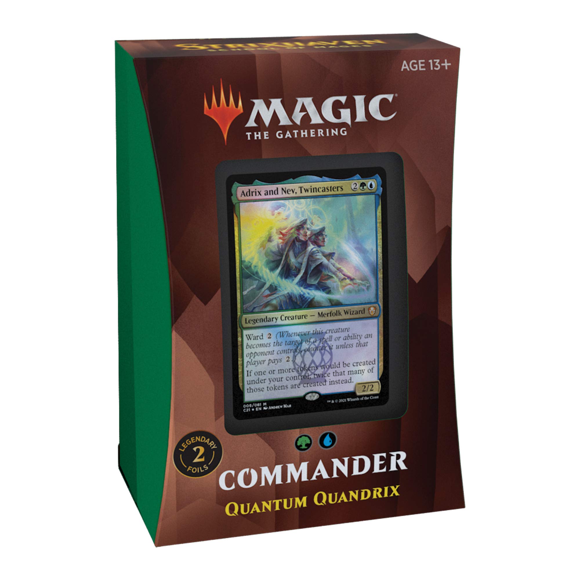 Magic: The Gathering Strixhaven Commander Deck – Quantum Quandrix (Blue-Green) - Image 3