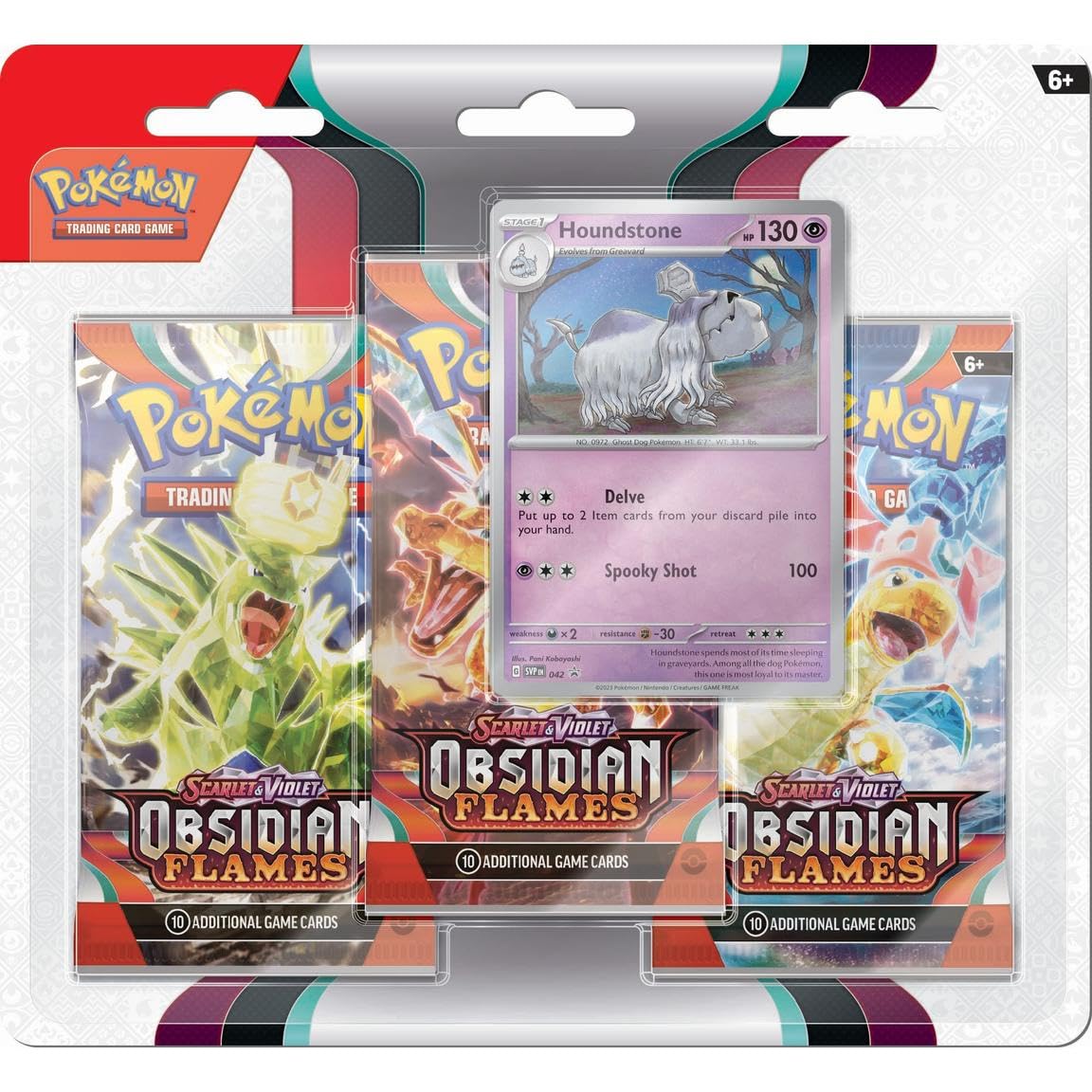 Pokemon TCG: Scarlet and Violet: Obsidian Flames: 3 Pack Booster Blister - Image 3