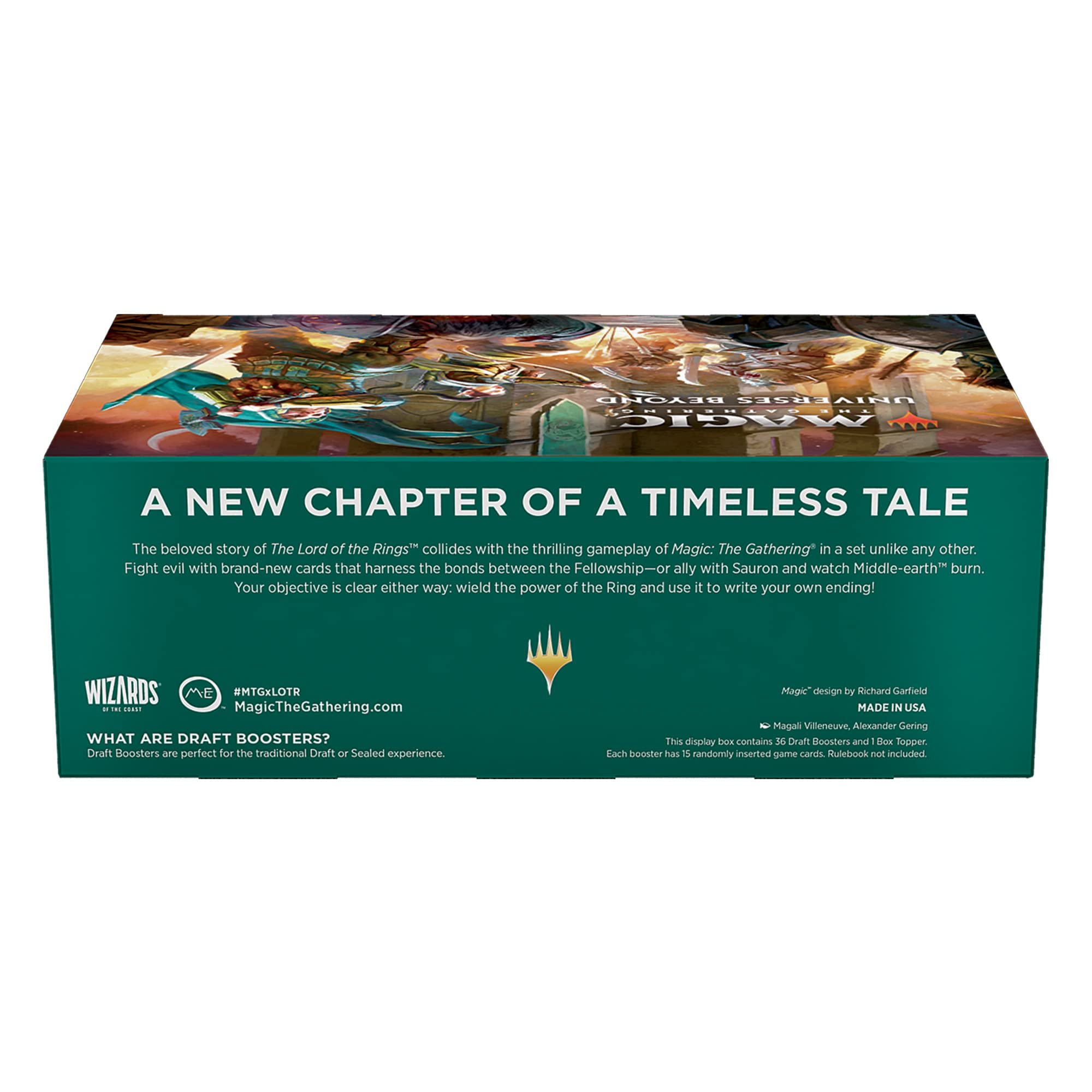 Magic: The Gathering The Lord of The Rings: Tales of Middle-Earth Draft Booster Box - 36 Packs + 1 Box Topper Card - Image 2