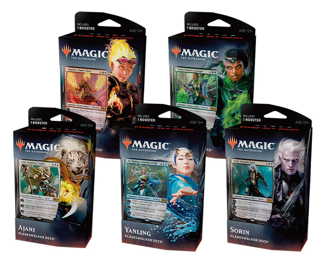 Magic The Gathering - Core Set 2020 Planeswalker Decks - Set of 5