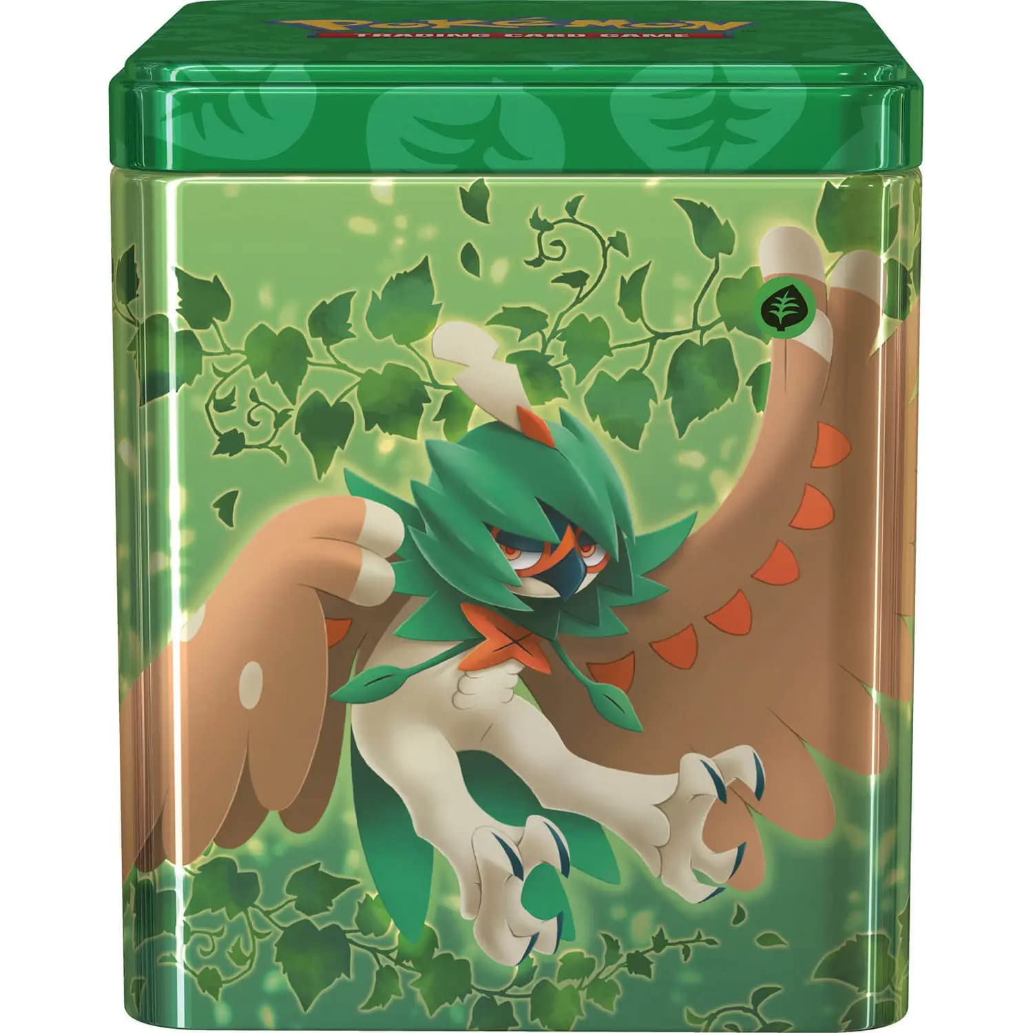 Pokemon TCG: Grass Stacking Tin (3 Booster Packs & Coin) - Image 2