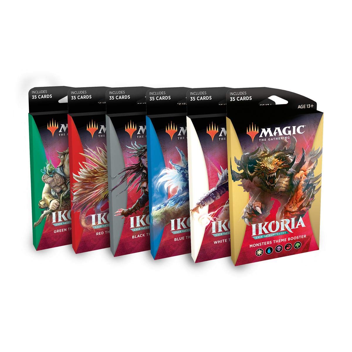 Magic The Gathering MTG Ikoria Lair of Behemoths Theme Boosters All 5 Colors + Monster Pack! - Image 2