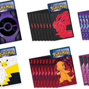 Offical Pokemon TCG Sleeves - 1x Random Pack of 65 Count Sleeves (ETB, Trainer Toolkit, Collection Box, etc.) Styles May Vary!