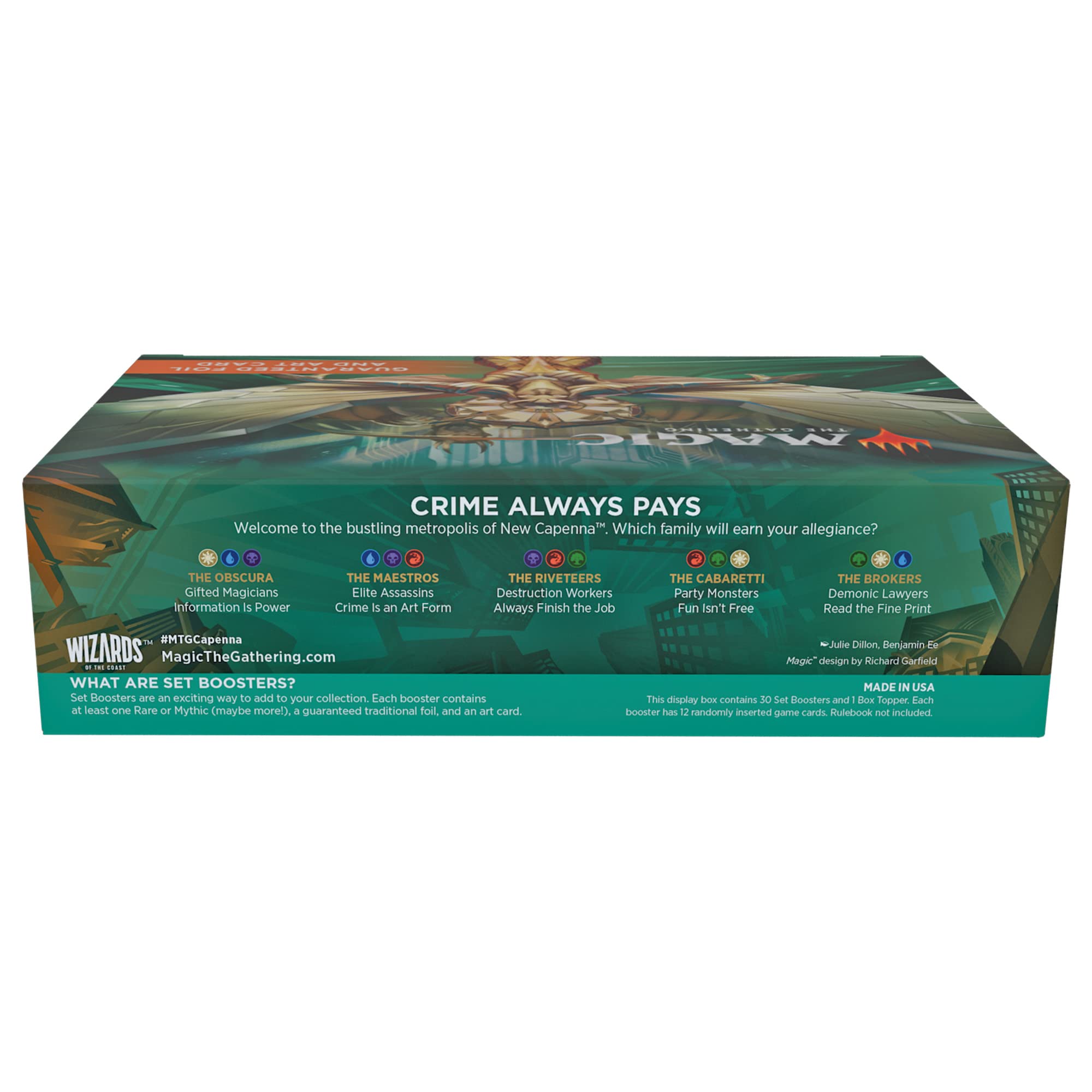 Magic: The Gathering Streets of New Capenna Set Booster Box | 30 Packs + 1 Box Topper (361 Magic Cards) - Image 3