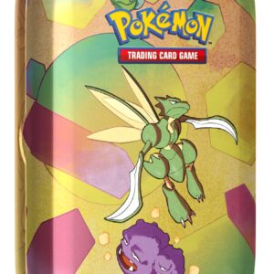 Pokemon TCG: Scarlet & Violet—151 Mini Tin – Scyther and Weezing (2 Booster Packs, 1 Coin & 1 Art Card)