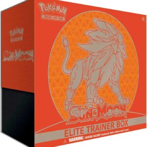 Pokemon TCG Sun & Moon Lunala (Purple) & Solgaleo (Red) Elite Trainers Box Booster Set of 2