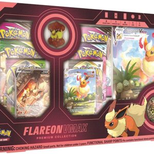 Pokemon Cards: Flareon VMAX Premium Collection Box