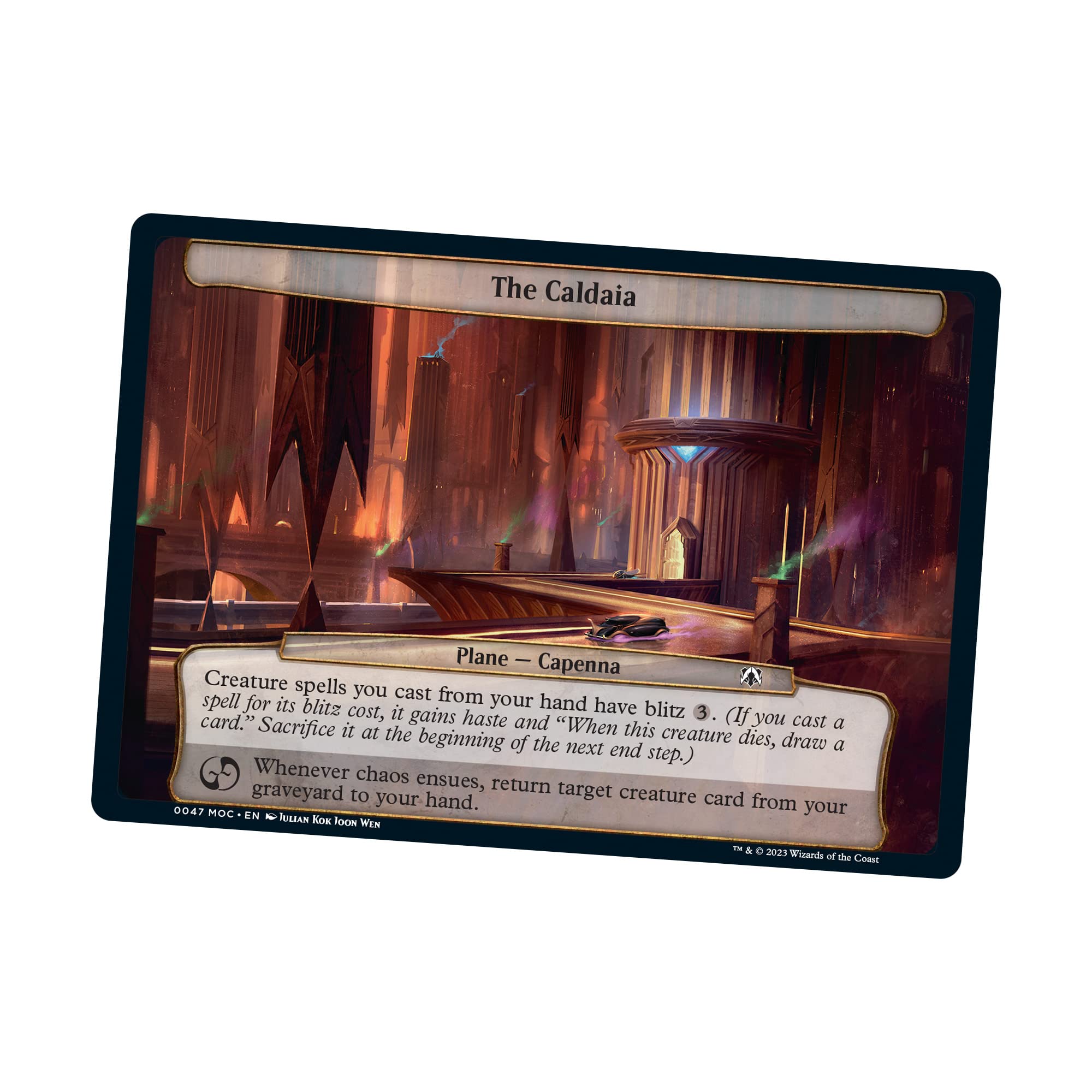Magic The Gathering March of the Machine Commander Deck - Growing Threat (100-Card Deck, 10 Planechase cards, Collector Booster Sample Pack + Accessories) - Image 6