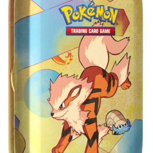 Pokémon TCG: Scarlet & Violet—151 Mini Tin – Arcanine (2 Booster Packs, 1 Coin & 1 Art Card)