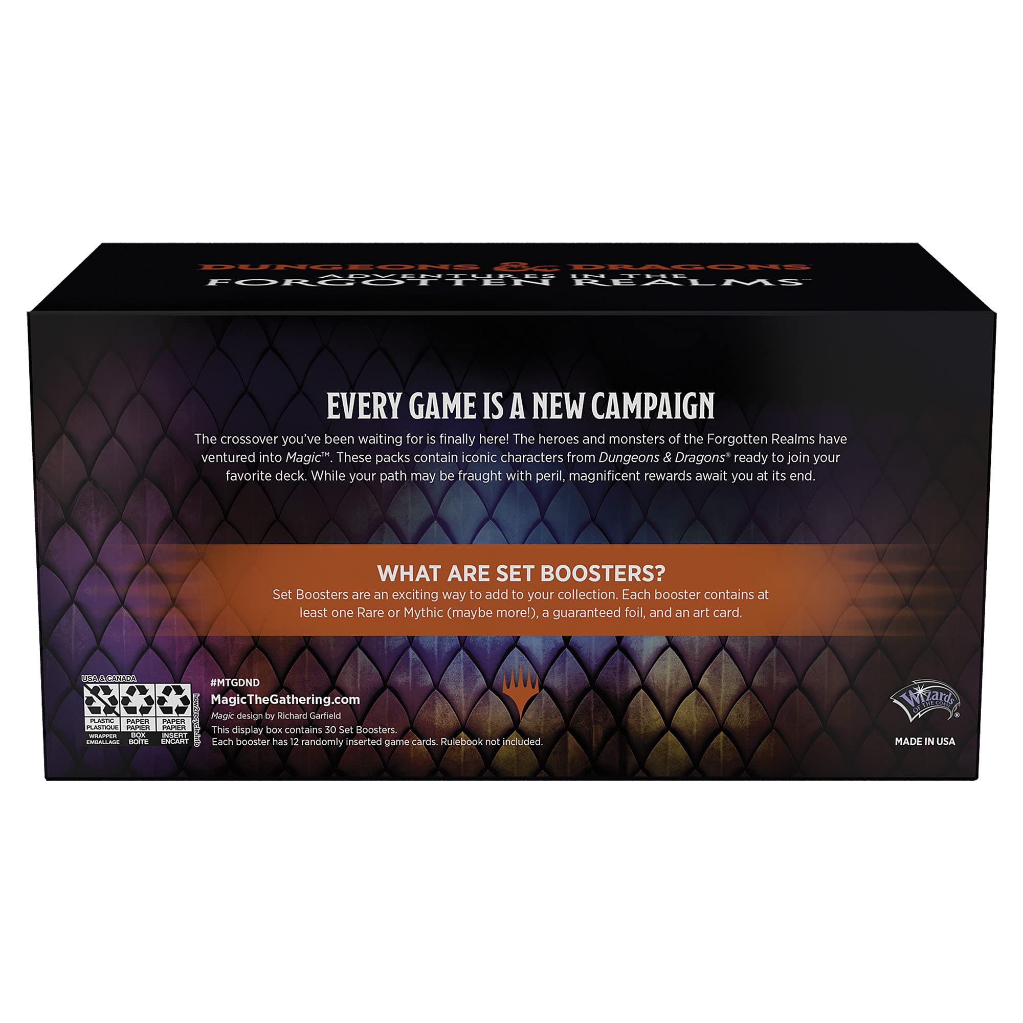 Magic: The Gathering Adventures in The Forgotten Realms Set Booster Box, 30 Packs, for ages 13+ - Image 5