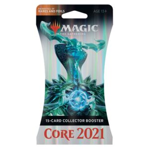 Magic: The Gathering Core Set 2021 (M21) Collector Booster | 15 Cards | Min. 4 Rares Per Pack
