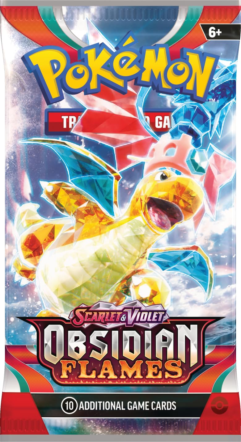 Pokemon TCG: Scarlet & Violet: SV03 Obsidian Flames: 3 Pack Booster Blister - Houndstone - Image 5