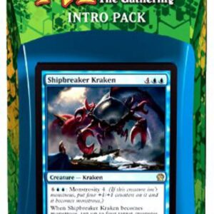 Magic The Gathering (MTG Theros Intro Pack - Manipulative Monstrosities Theme Deck (Includes 2 Booster Packs) Blue (Shipbreaker Kraken)