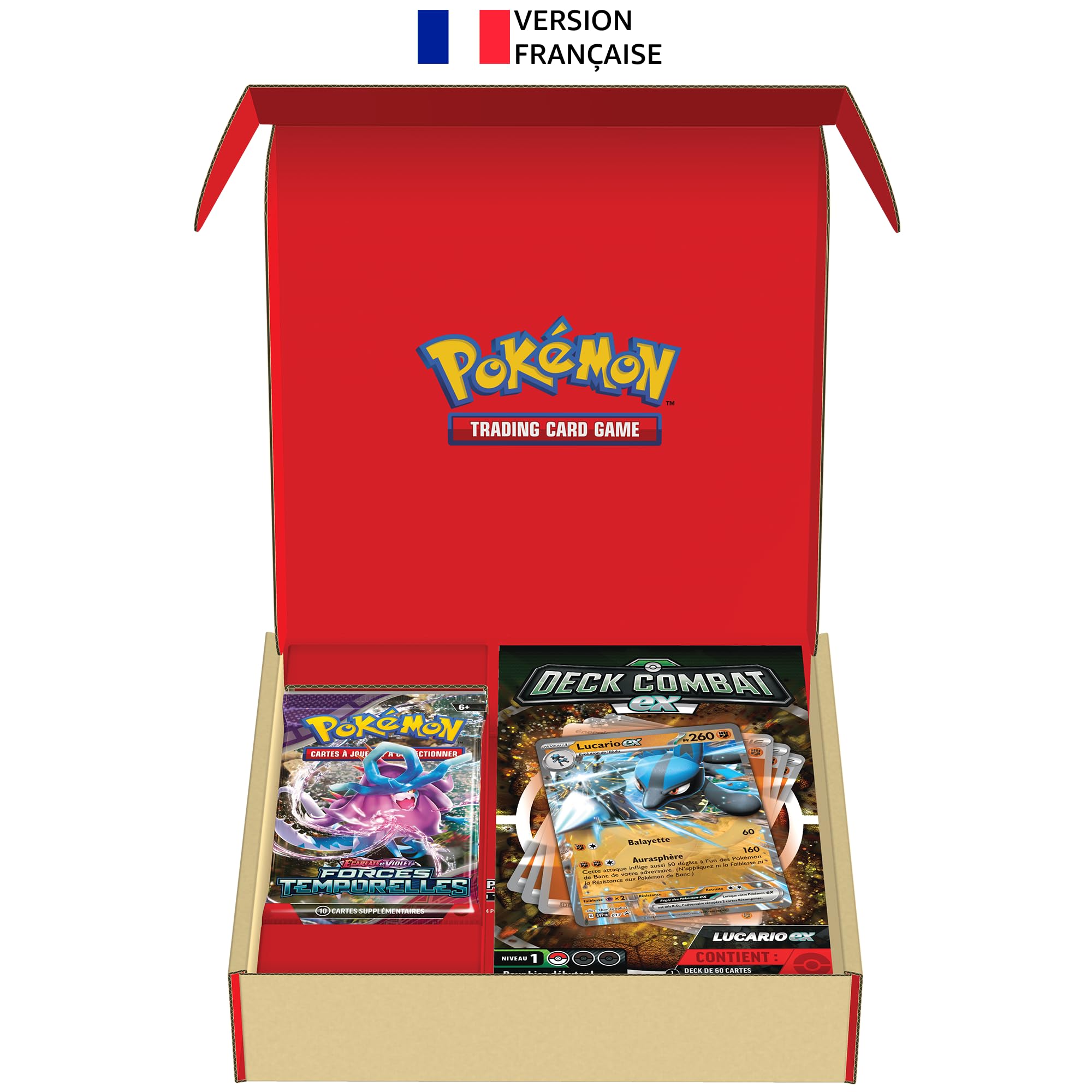 Pokémon TCG: Lucario-ex Battle Deck and 2 Booster Packs (60 Card Ready-to-Use Deck)