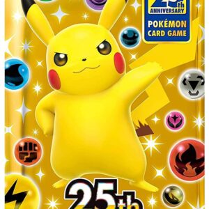 (1 Pack) Pokemon Card Game Japanese 25th Anniversary Collection S8a Booster Pack (5 Cards Enclosed)