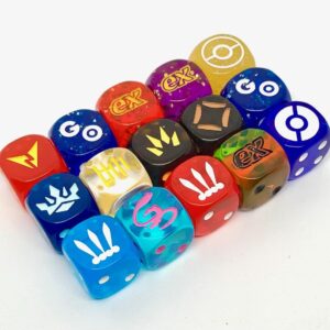 Pokemon Dice Lot - 15 Piece Set - Elite Trainer Box - Toolkit - Battle Decks - x15