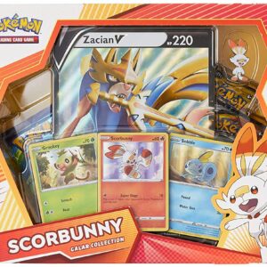 Pokemon TCG: Galar Collection Scorbunny Box | 4 Booster Pack, Multicolor
