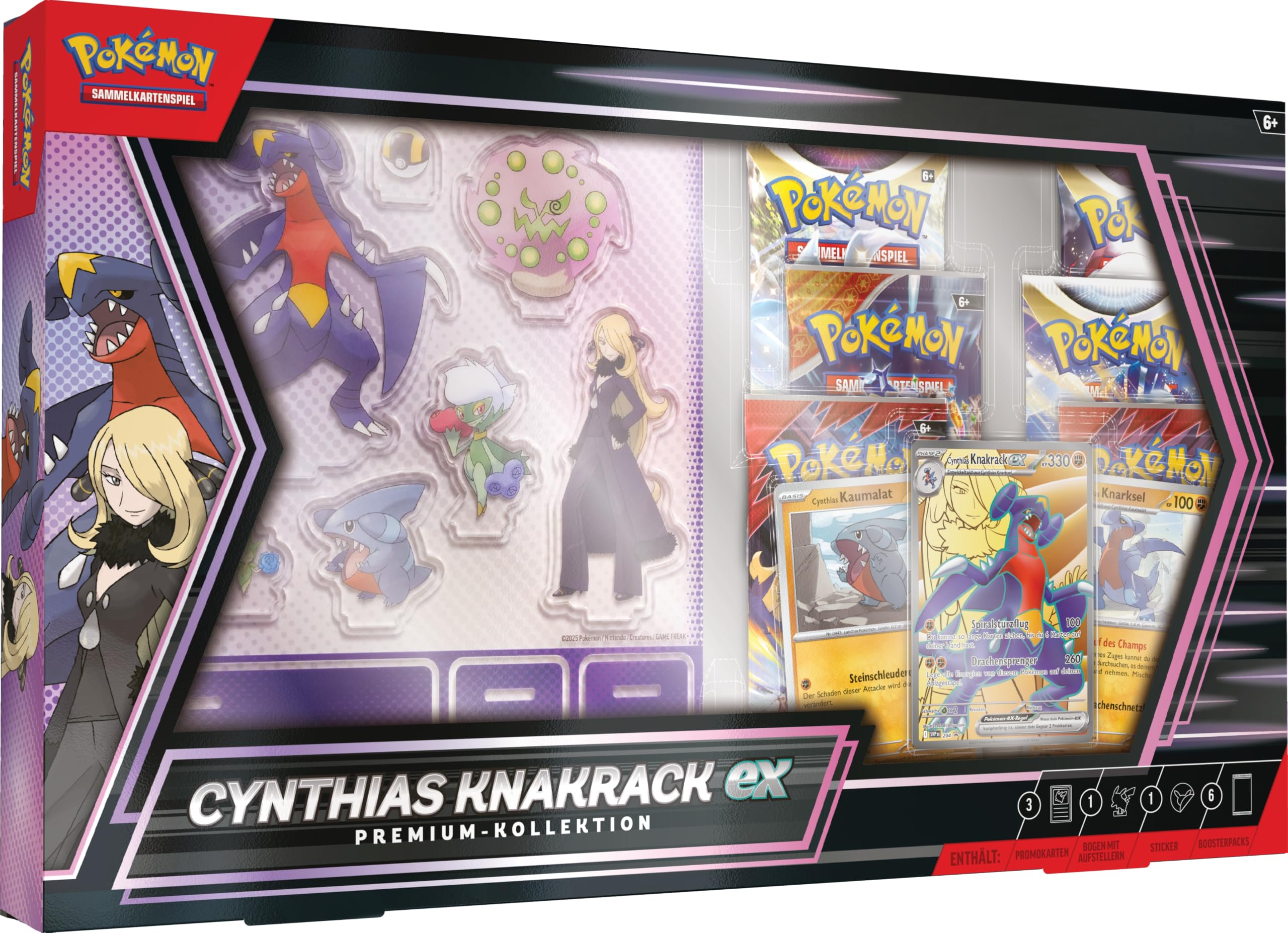 Pokémon - Trading Card Game: Premium Collection Cynthias Knakrack-ex (3 Holographic Cards and 6 Booster Packs)