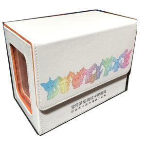 Official Pokemon Double Deck Box Eeveelution – Flareon Chinese Eevee Gift Box Exclusive – Includes Case Display