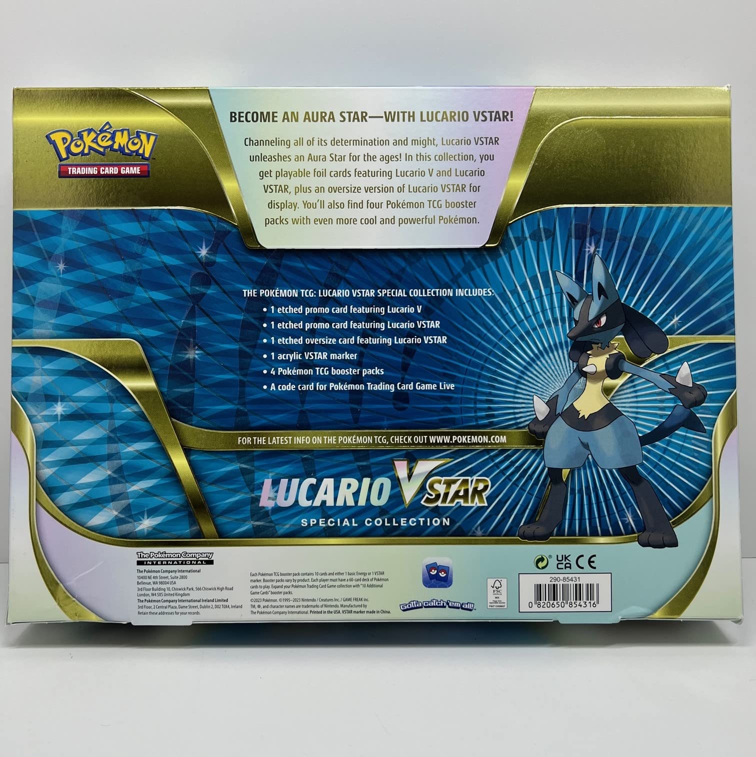 Pokemon TCG: Lucario VSTAR Special Collection Box - 4 Packs - Image 4