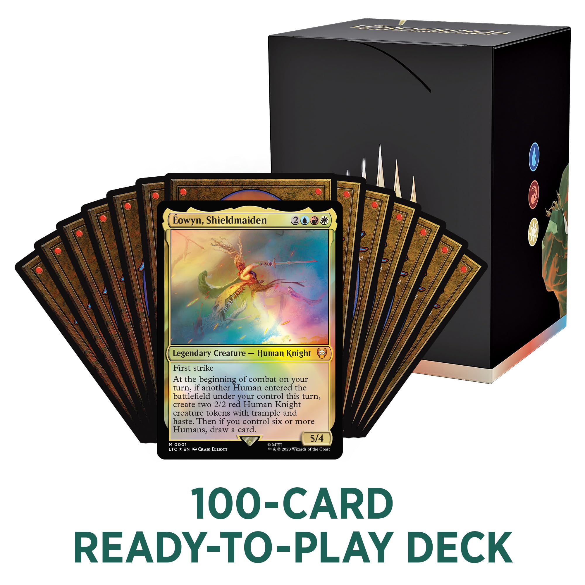 Magic The Gathering The Lord of The Rings: Tales of Middle-Earth Commander Deck 1 + Collector Booster Sample Pack - Image 7