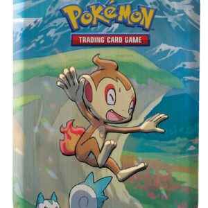 Pokémon TCG: Sinnoh Stars Mini Tin - Chimchar, Pachirisu (2 Booster Packs & 1 Pokémon Art Card),Multicolor