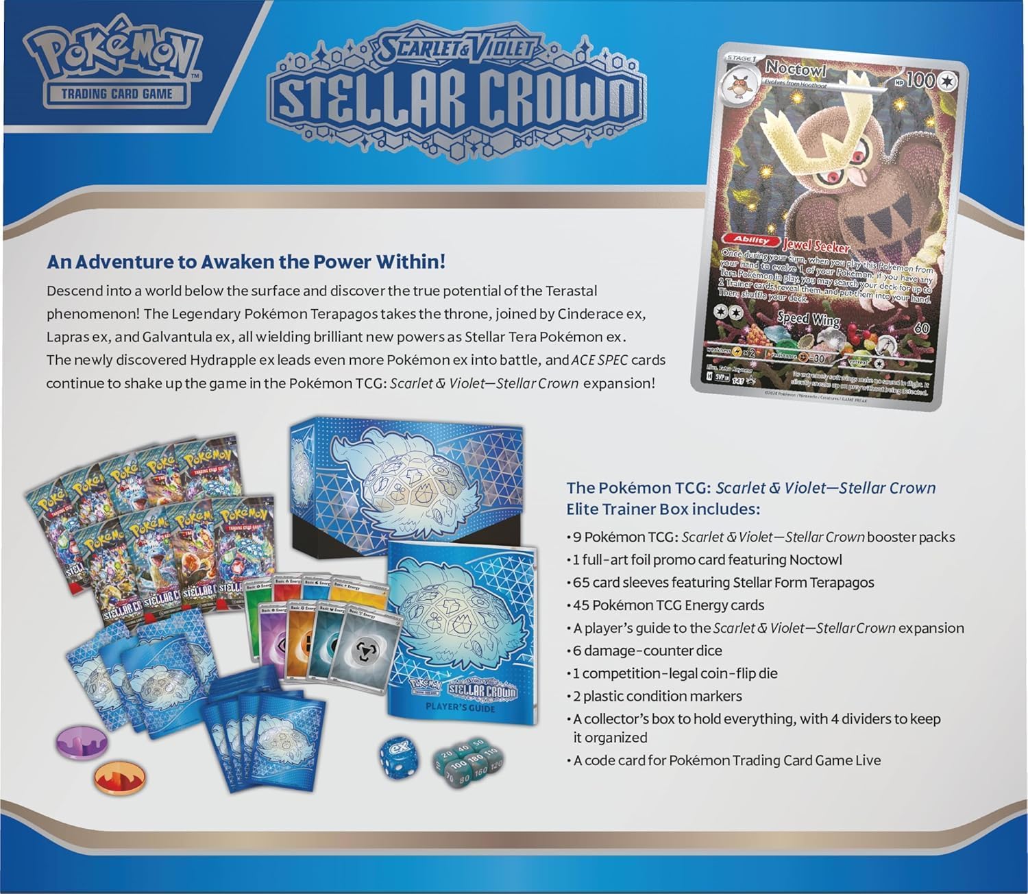 Pokemon TCG: Scarlet & Violet - Stellar Crown Pokemon Center Elite Trainer Box - Image 2