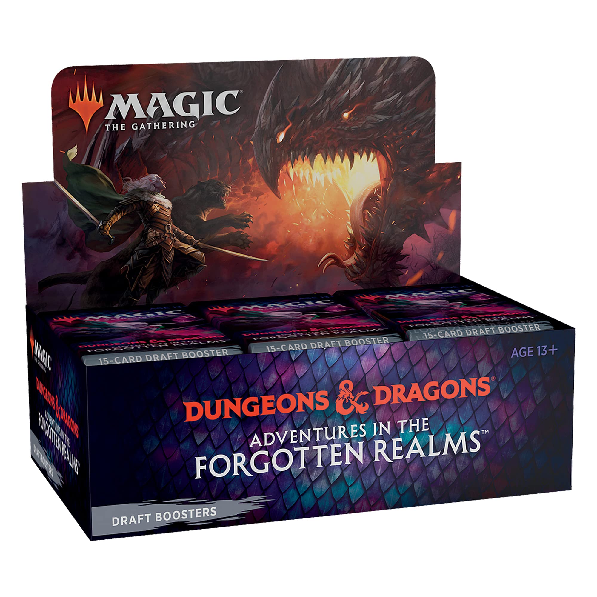 Magic: The Gathering Adventures in the Forgotten Realms Draft Booster Box | 36 Packs (540 Magic Cards) - Image 2