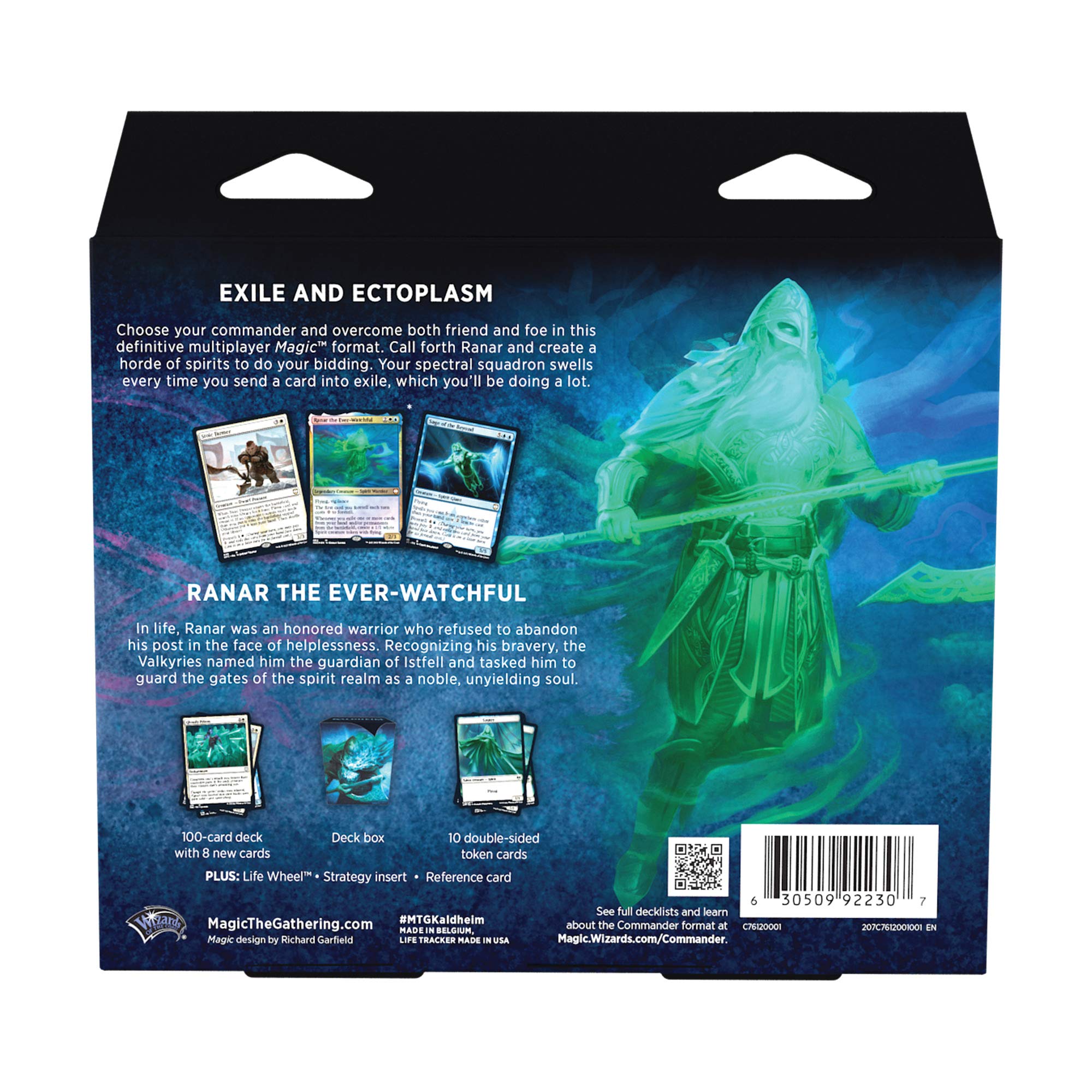 Magic The Gathering Kaldheim Commander Deck – Phantom Premonition | 100 Card Ready-to-Play Deck | Blue-White - Image 2