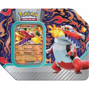 Pokemon TCG: Paldea Partners Skeledirge EX Tin - 5 Packs, Promos