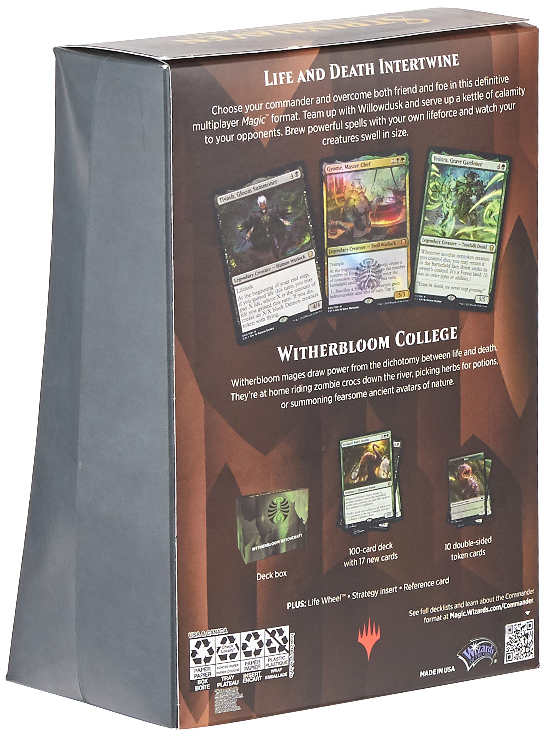 Magic: The Gathering Strixhaven Commander Deck – Witherbloom Witchcraft (Black-Green) - Image 4