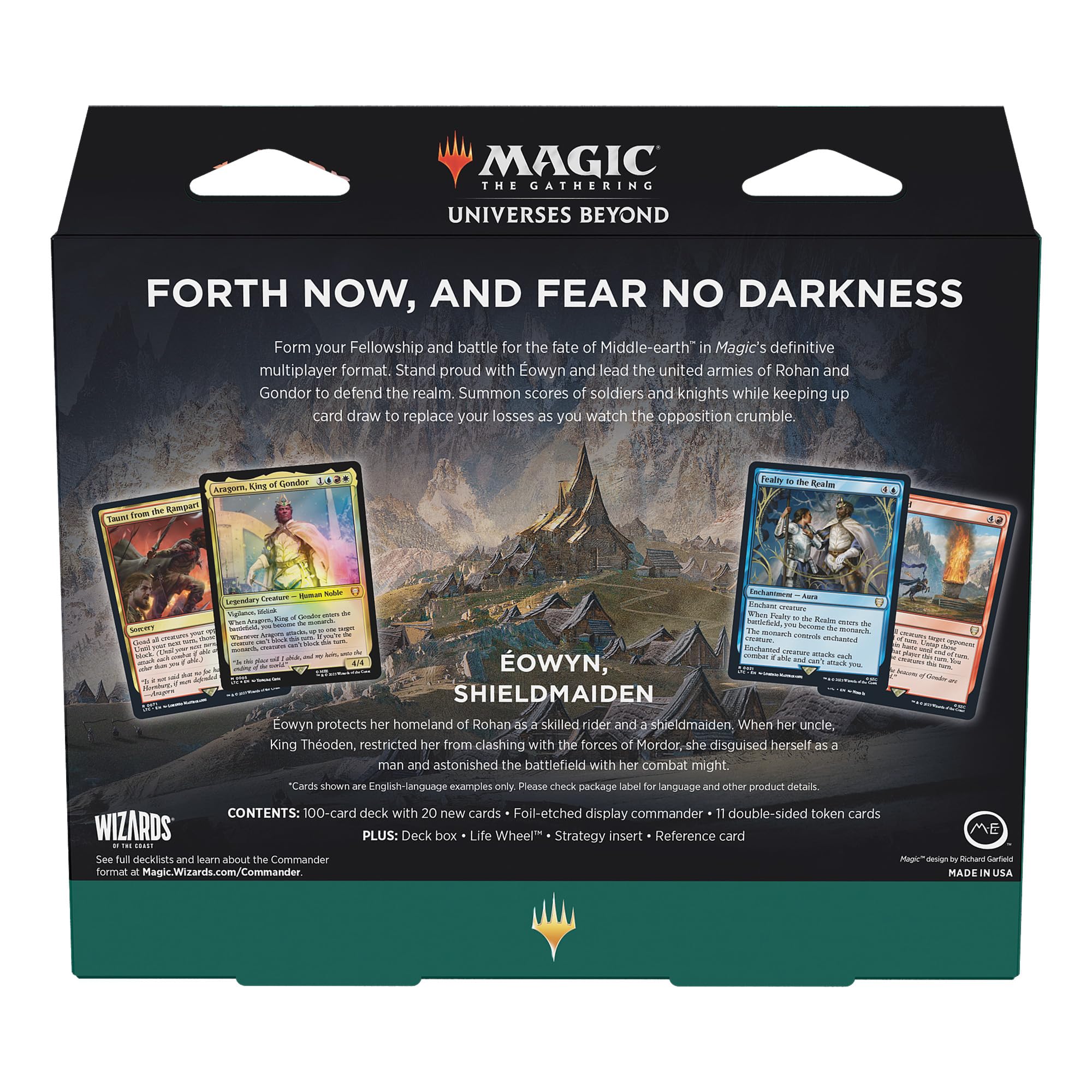 Magic The Gathering The Lord of The Rings: Tales of Middle-Earth Commander Deck 1 + Collector Booster Sample Pack - Image 3