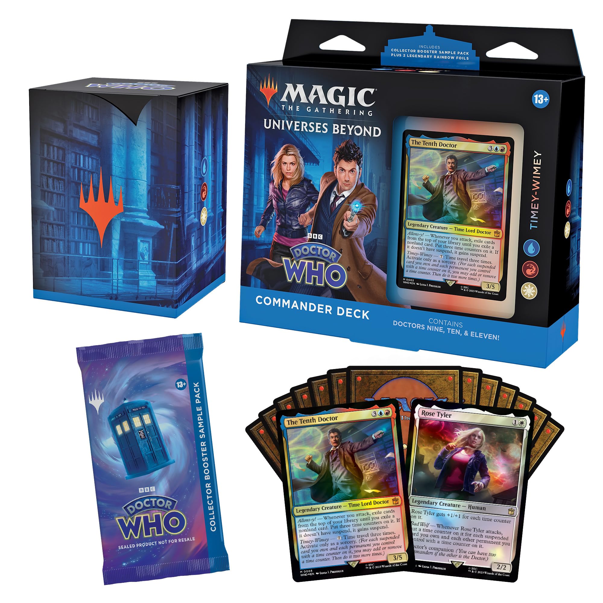 Magic: The Gathering Doctor Who Commander Deck Bundle – Includes All 4 Decks (1 Masters of Evil, 1 Blast from The Past, 1 Timey-Wimey, and 1 Paradox Power Deck Set) - Image 5