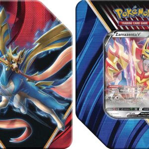GET Both TINS Pokemon Legends of Galar Booster Packs Tin Sets Zacian V & Zamazenta V!