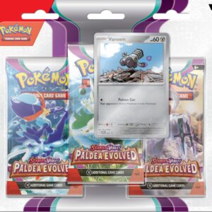 Pokemon TCG: Pokemon Scarlet & Violet SV02 Paldea Evolved 3 Pack Blister - Varoom