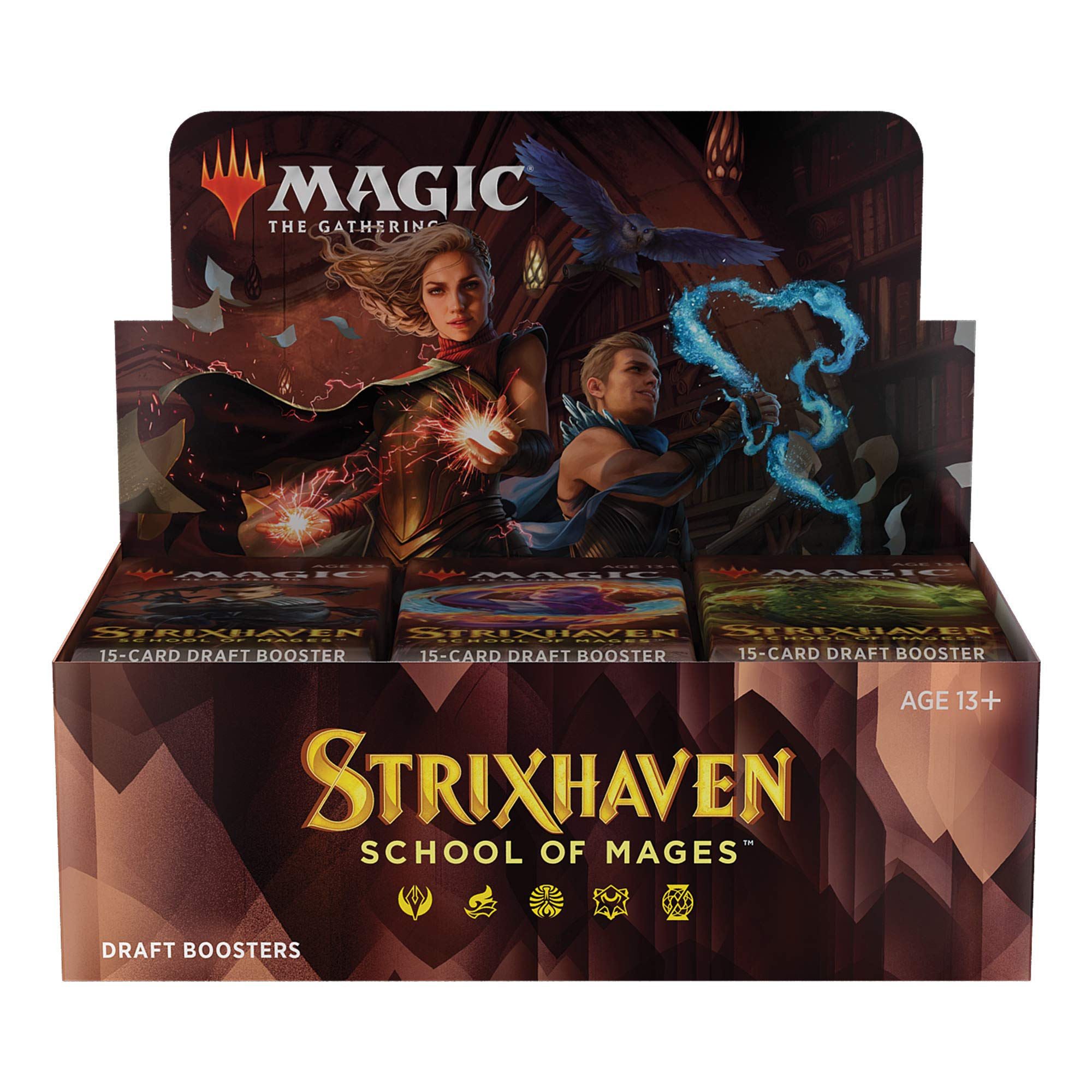 Magic The Gathering Strixhaven Draft Booster Box | 36 Packs (540 Magic Cards), Brown - Image 4
