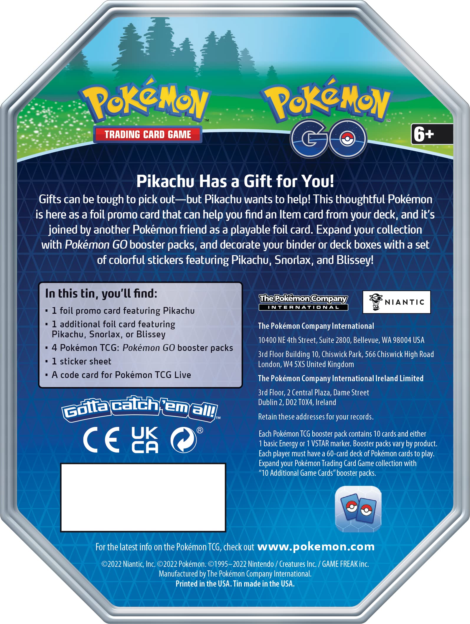 Pokémon TCG: GO Tin - Snorlax (2 Foil Cards & 4 Booster Packs) - Image 5