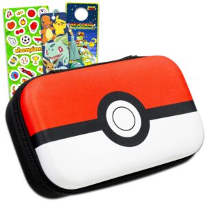 Pokemon Pencil Box Set - Video Game School Supplies Bundle with Pokeball Pencil Case, Bookmark, Stickers, More | Pokemon Stationery Set for Kids, Boys, Girls, Toddlers
