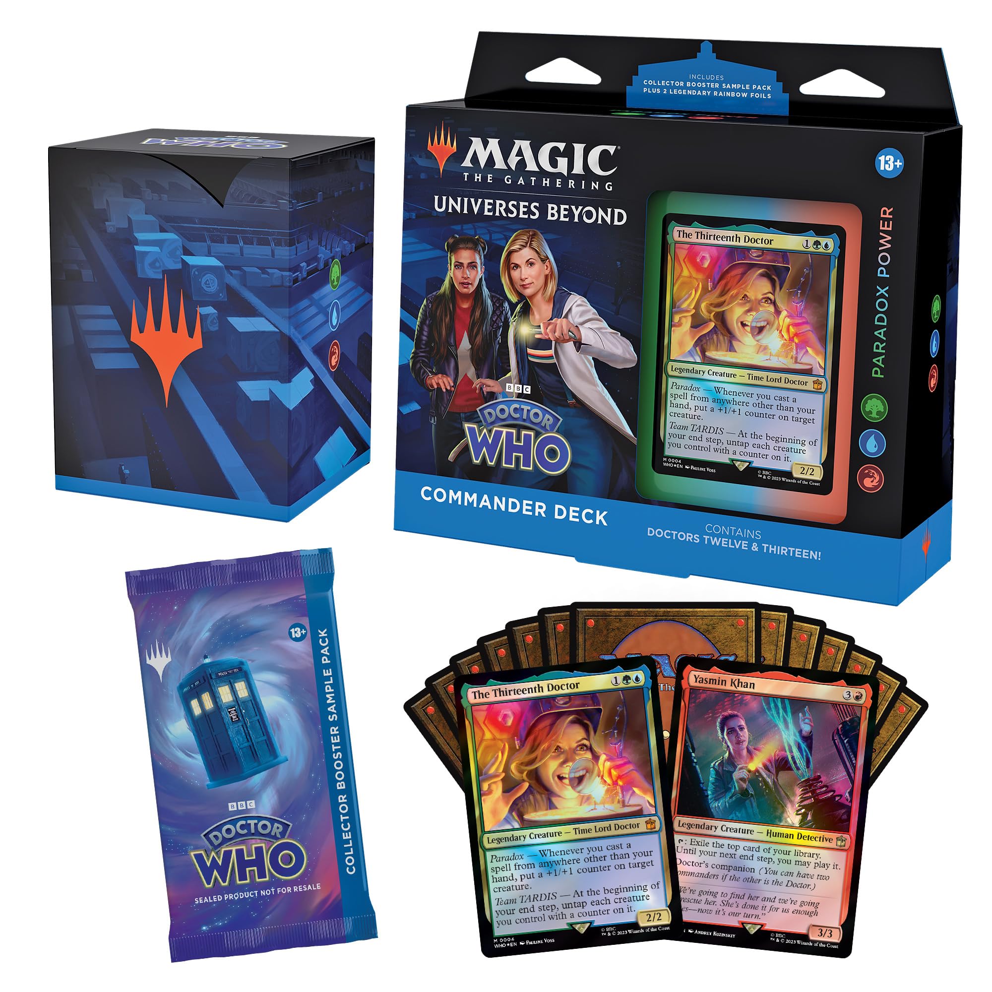 Magic: The Gathering Doctor Who Commander Deck Bundle – Includes All 4 Decks (1 Masters of Evil, 1 Blast from The Past, 1 Timey-Wimey, and 1 Paradox Power Deck Set) - Image 4