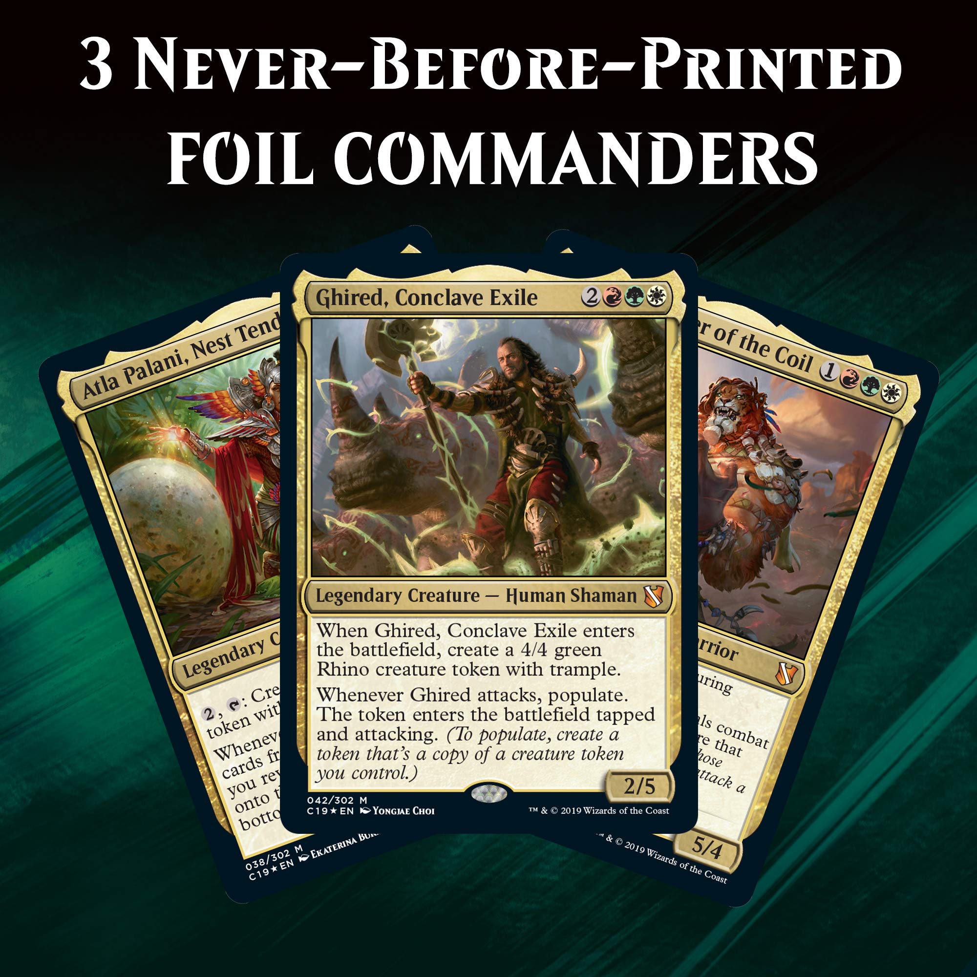 Magic: The Gathering Commander 2019 Primal Genesis Deck | 100-Card Ready-to-Play Deck | 3 Foil Commanders - Image 4