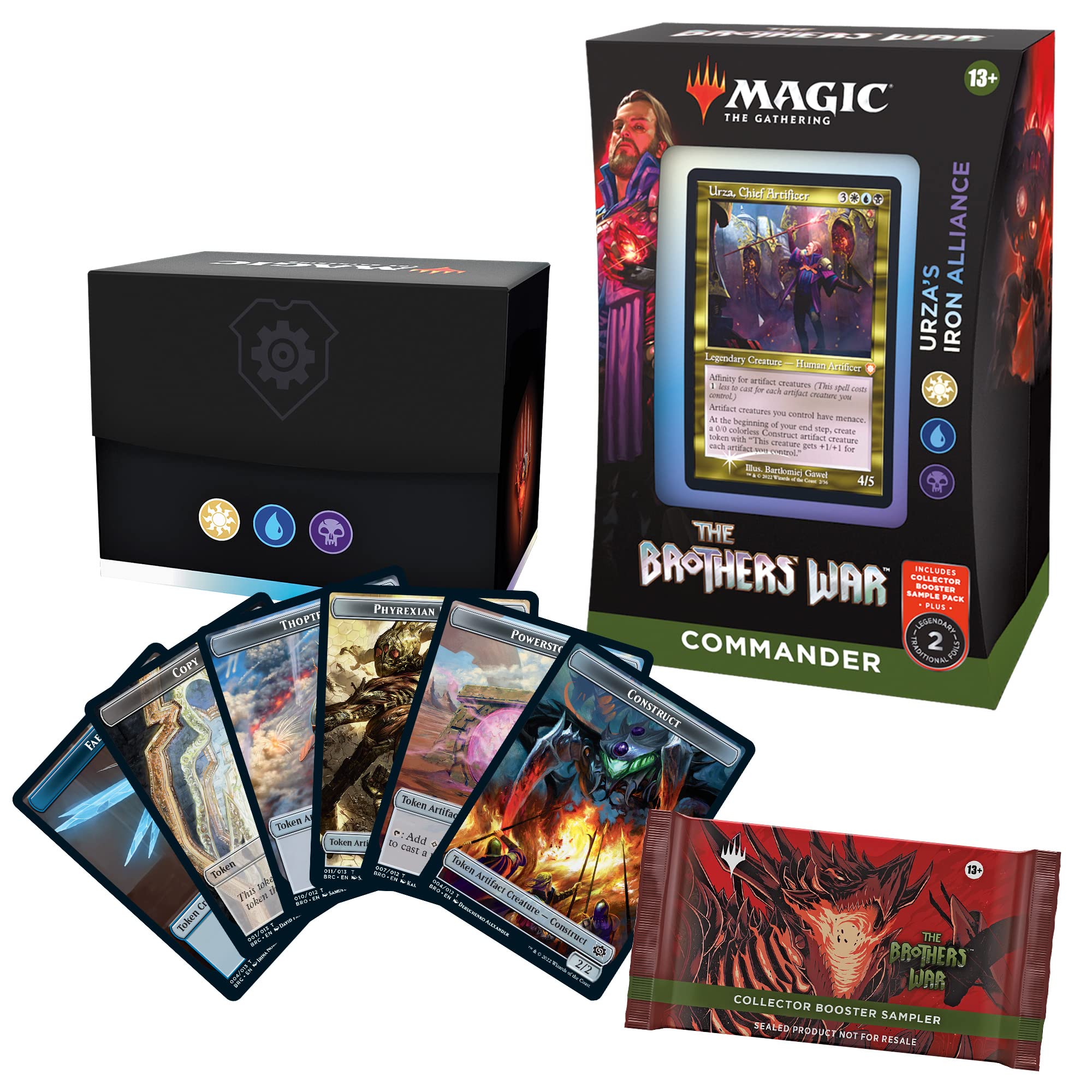 Magic: The Gathering The Brothers’ War Retro-Frame Commander Deck - Urza's Iron Alliance (White-Blue-Black) + Collector Booster Sample Pack - Image 7