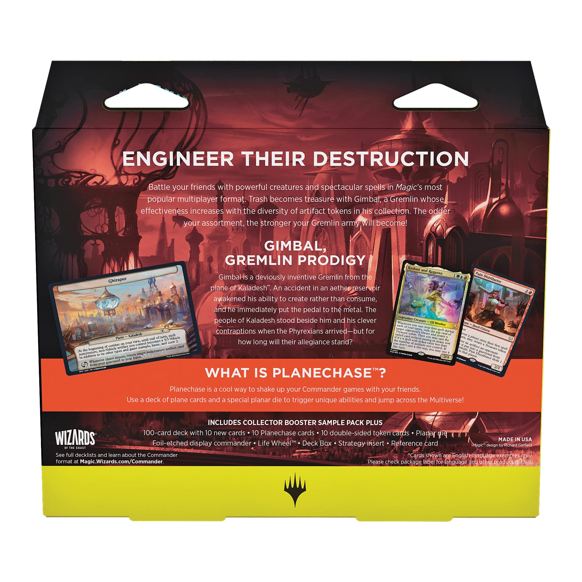 Magic: The Gathering March of the Machine Commander Deck - Tinker Time (100-Card Deck, 10 Planechase cards, Collector Booster Sample Pack + Accessories) - Image 2
