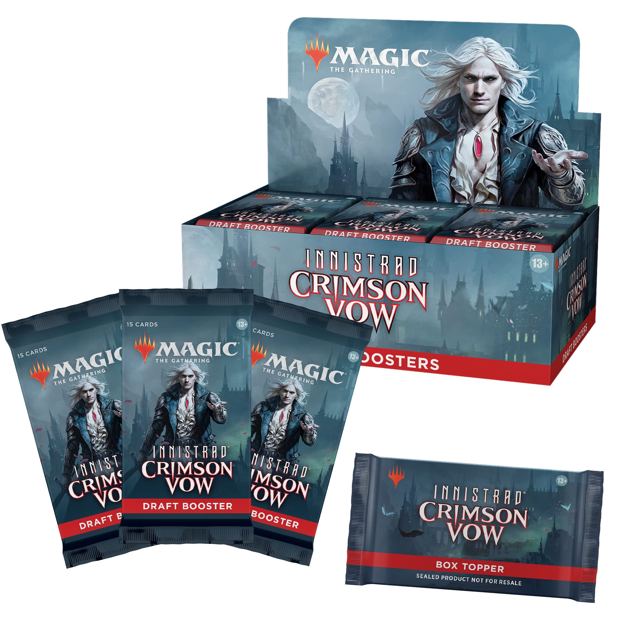 Magic: The Gathering Innistrad: Crimson Vow Draft Booster Box | 36 Packs + Dracula Box Topper (541 Magic Cards) - Image 3