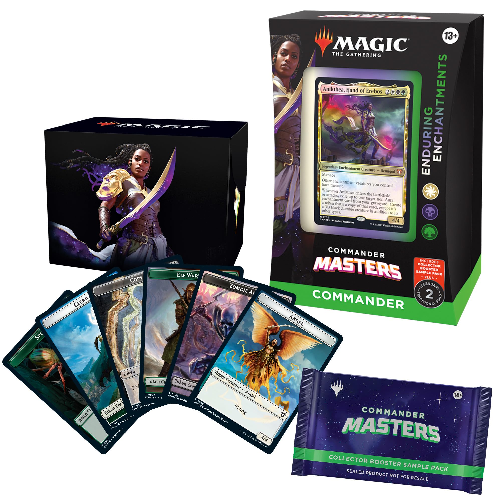 Magic The Gathering Commander Masters Commander Deck - Enduring Enchantments (100-Card Deck, 2-Card Collector Booster Sample Pack + Accessories) - Image 15