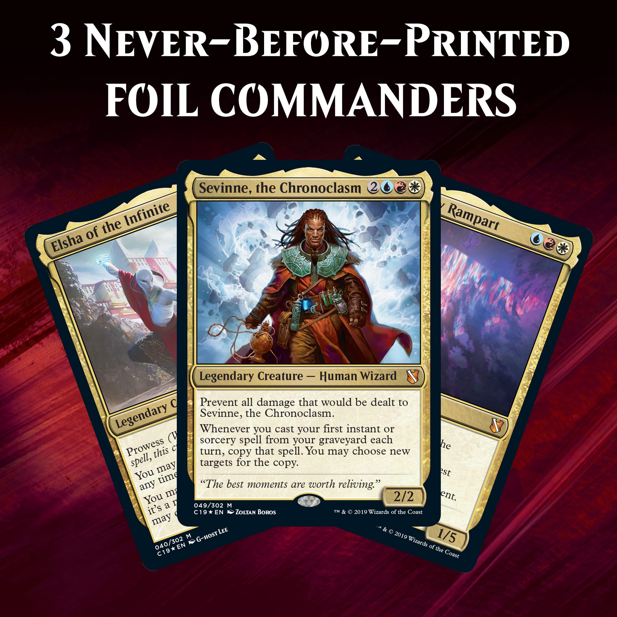Magic: The Gathering Commander 2019 Mystic Intellect Deck | 100-Card Ready-to-Play Deck | 3 Foil Commanders | Factory Sealed - Image 4