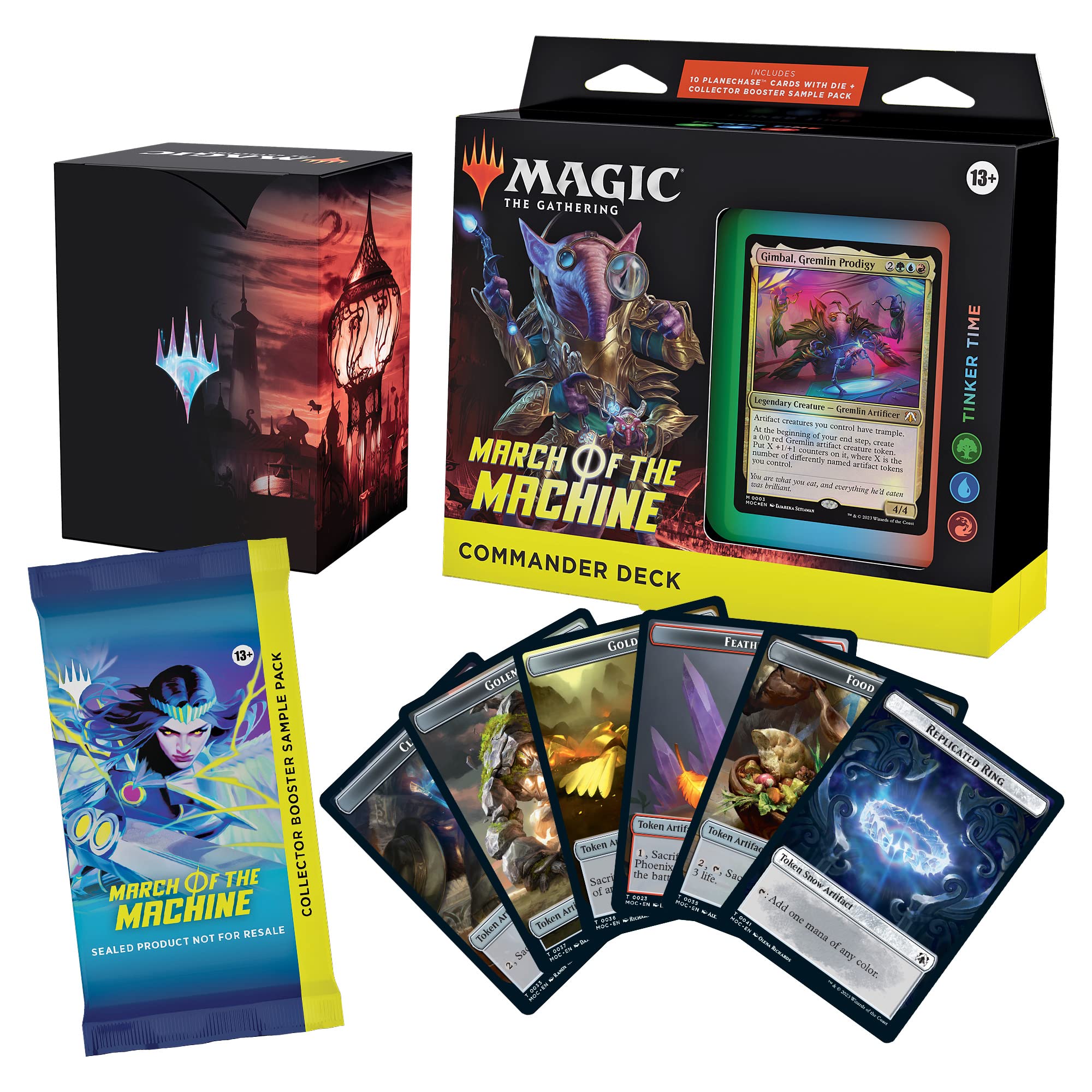 Magic: The Gathering March of the Machine Commander Deck - Tinker Time (100-Card Deck, 10 Planechase cards, Collector Booster Sample Pack + Accessories) - Image 7
