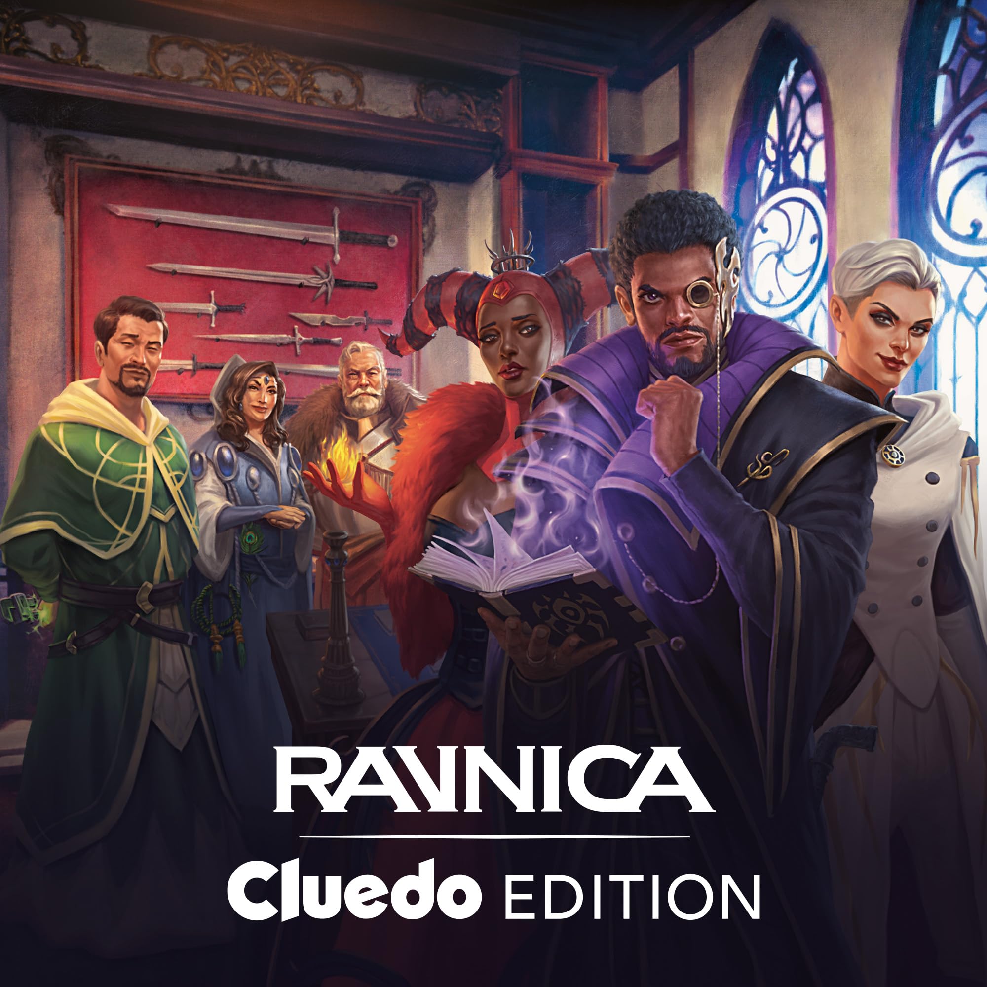 Magic: The Gathering Ravnica: Cluedo Edition - 3-4 player themed murder riddle card game (including 8 game-ready boosters, 21 proof cards, 1 Foil Shock Land Card and Detective Game Accessories) - Image 2