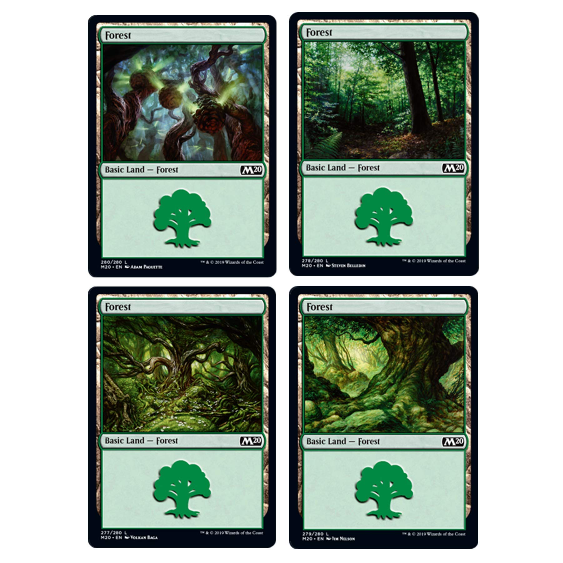 Magic The Gathering Core Set Land Station (400 Cards) , Black, 13+ years - Image 2