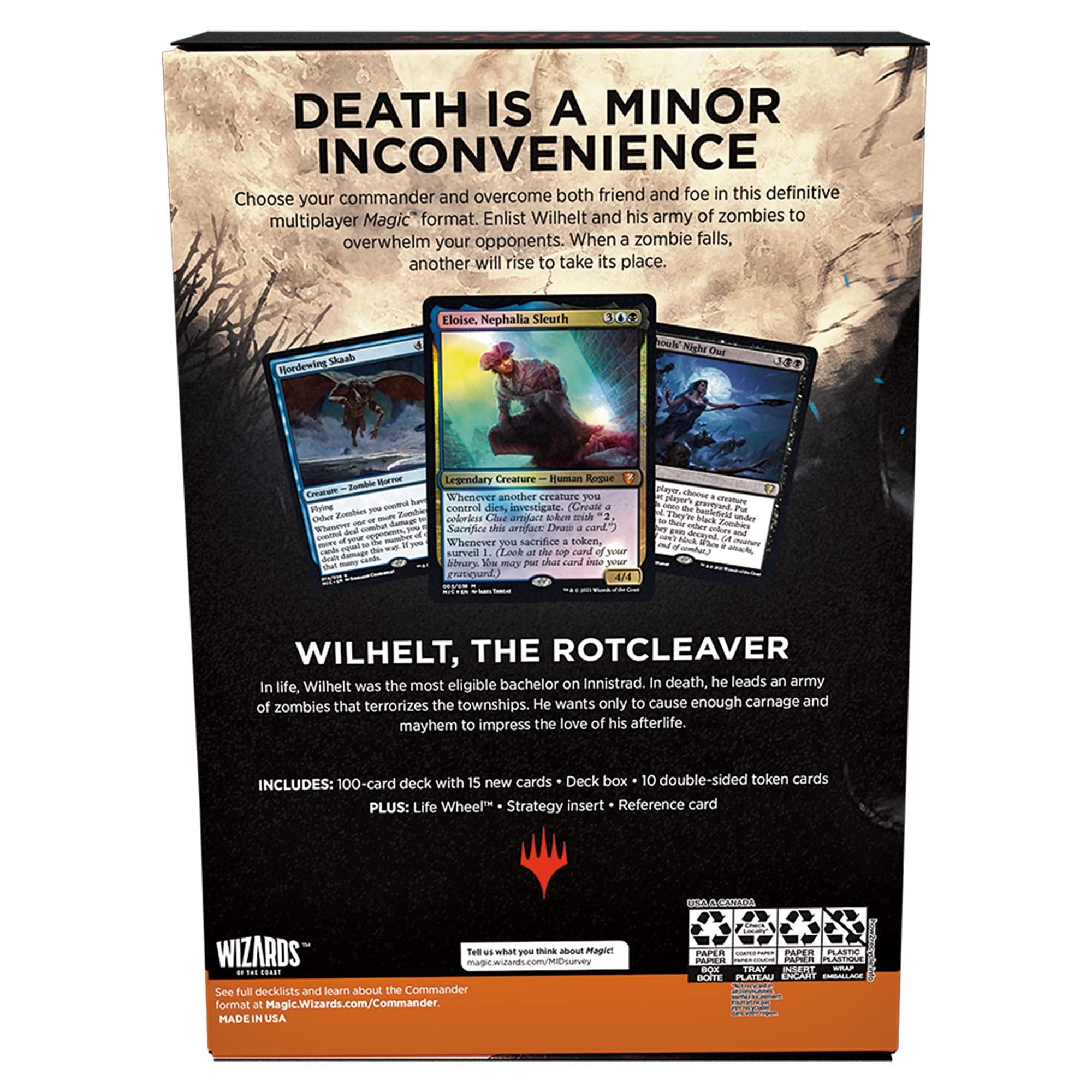 Magic: The Gathering Innistrad: Midnight Hunt Commander Deck – Undead Unleashed (Blue-Black) - Image 5